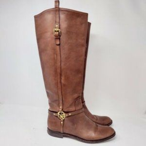 Coach Mulan Brown Leather Boots 7M